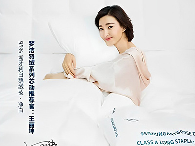 王麗坤代言夢潔家紡